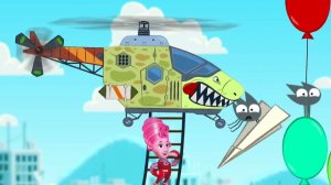 Фиксики.  Мастера на вертолетах. Фиксики спешат на помошь. мультфиль игра