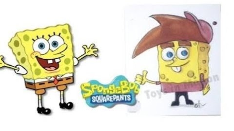 Губка Боб Квадратные Штаны в роли героев мультфильмов Nickelodeon