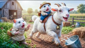 Мультики для детей, хомяки на ферме делают сыр, видео про Хомяков, мультики