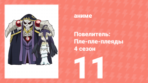 Повелитель: Пле-пле-плеяды 4 сезон 11 серия (аниме-сериал, 2022)