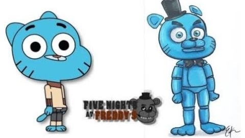 Персонажи Гамбола в роли Five Nights at Freddy's (Fnaf)