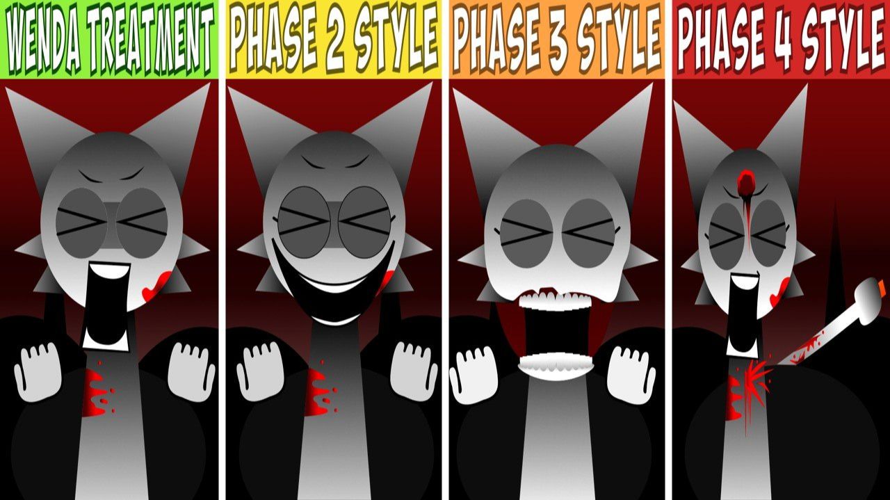 INCREDIBOX SPRUNKI ВСЕ ПЕРСОНАЖИ СПРУНКИ WENDA TREATMENT ФАЗА 3