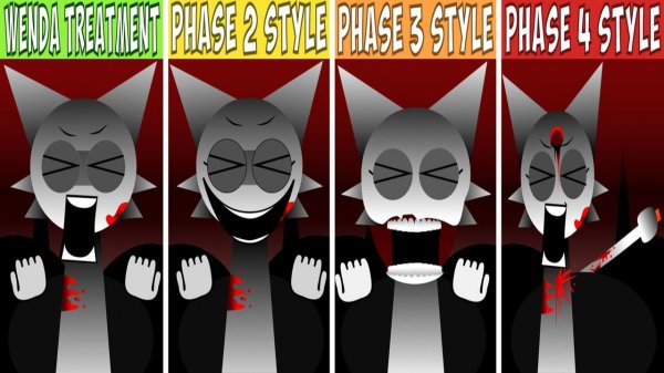 INCREDIBOX SPRUNKI ВСЕ ПЕРСОНАЖИ СПРУНКИ WENDA TREATMENT ФАЗА 3