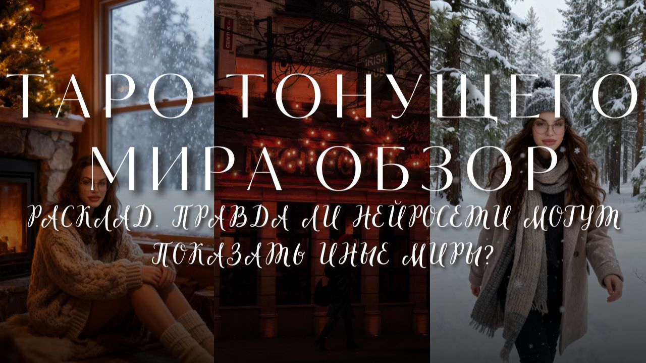 ТАРО ТОНУЩЕГО МИРА РАСПАКОВКА И ОБЗОР 🌊📷 ИССЛЕДУЕМ ЗАГАДКУ НЕЙРОСЕТЕЙ??