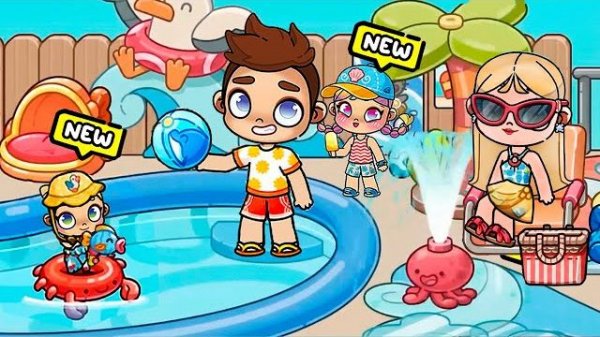 БАССЕЙН 🏊🤽 в AVATAR WORLD  ИСТОРИЯ 💕 РУТИНА СЕМЬИ ОБНОВЛЕНИЕ ВСЕ СЕКТЕТЫ СЕРИАЛ