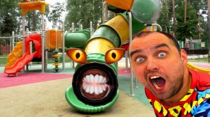 Горка пожиратель, монстр в нашем городе.