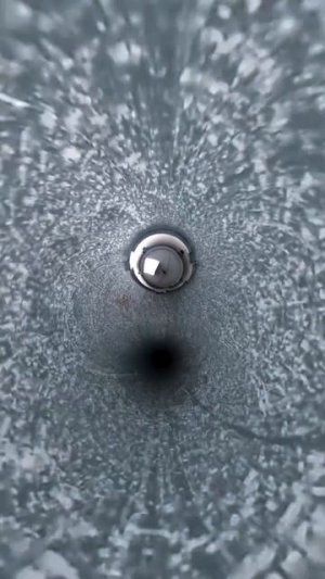 Фотограф прикрепил свою камеру к буру и отправил внутрь древнего ледника на глубину в 100 метров.