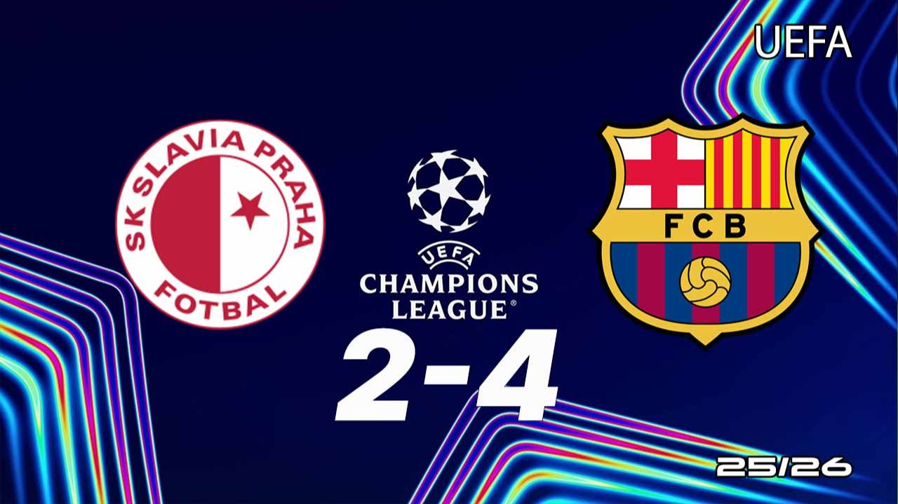 Славия — Барселона 2-4. Обзор матча. Лига чемпионов 25/26.