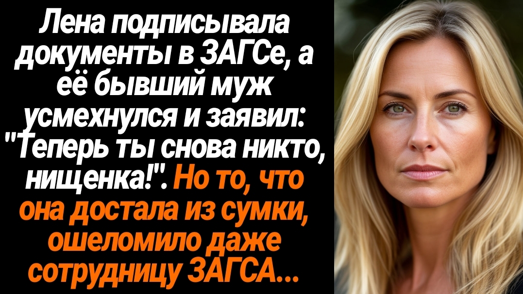 Жизненные Истории/Теперь ты снова никто, нищенка!- издевался муж в ЗАГСе при разводе смотреть онлайн