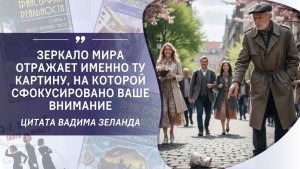 "Зеркало мира отражает именно ту картину, на которой сфокусировано ваше внимание" (Вадим Зеланд)