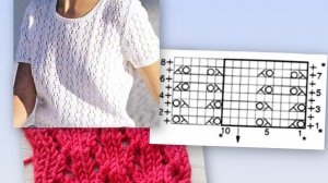 Узор для кофточки спицами.