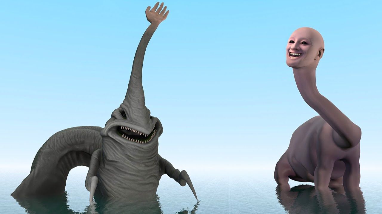 МОРСКОЙ МОНСТР С РУКОЙ ПРОТИВ МЫ ЗАПЛЫЛИ СЛИШКОМ ДАЛЕКО В ОКЕАН смотреть онлайн