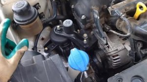 Замена натяжного ролика в двигателе Киа Рио