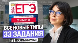 ВСЕ новые типы 33 задания ЕГЭ по химии 2026 | Катя Строганова