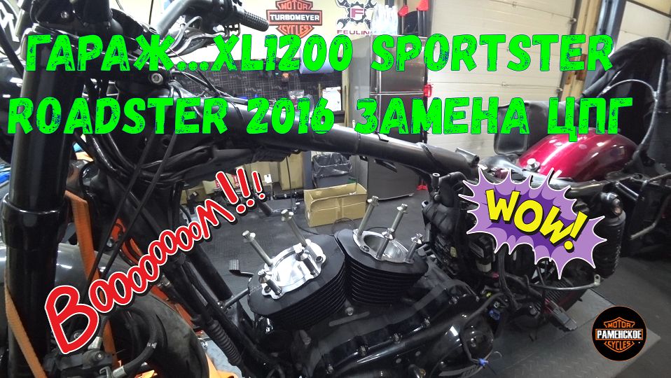 Гараж Замена ЦПГ на Sportster Xl1200 Roadster 2016