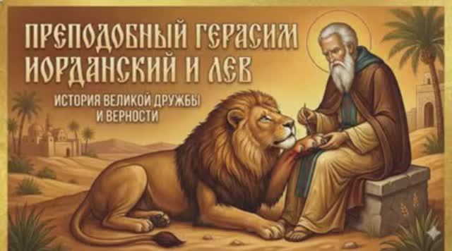 Преподобный Герасим и лев