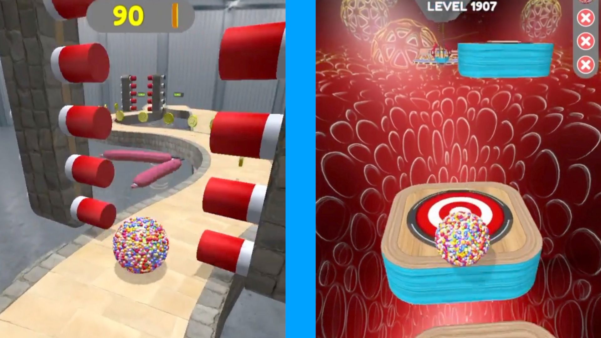 Going Balls Super Speed run Gameplay New Update Level 1907 смотреть онлайн