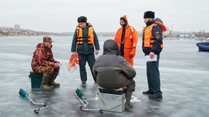 Интервью. Зимняя рыбалка. Меры безопасности.