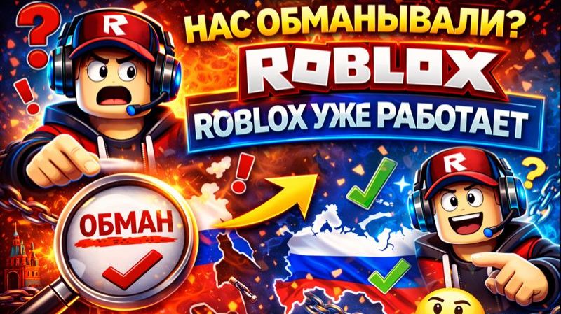 НАС ОБМАНЫВАЛИ? ROBLOX УЖЕ РАБОТАЕТ смотреть онлайн