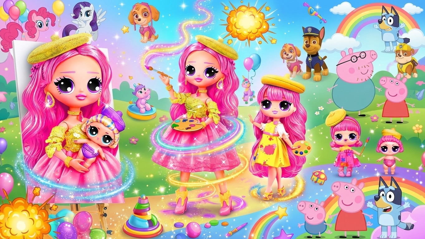 Художница ЛОЛ растёт из бедной в богатую! 32 идеи для кукол смотреть онлайн