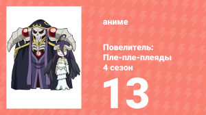 Повелитель: Пле-пле-плеяды 4 сезон 13 серия (аниме-сериал, 2022)
