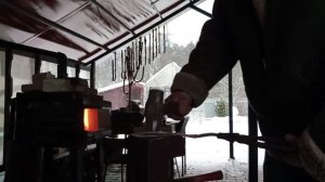 Нож из шарика подшипника