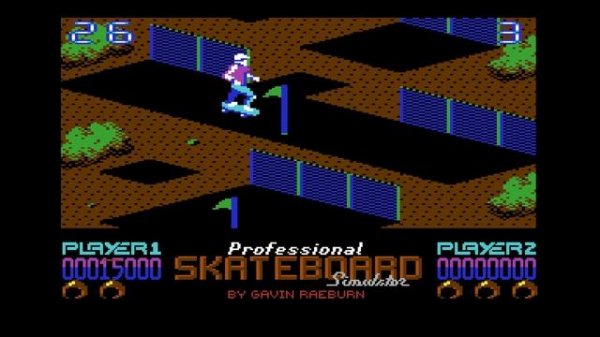 Pro Skateboard Simulator [Commodore 64]