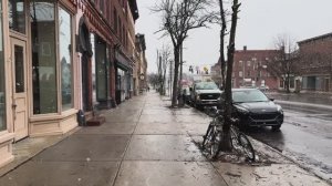 🗽 Нью-Йорк - Снегопад в тихом районе Нью-Йорка ❄️