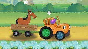 Мультики Для Детей, Едет По Полям и Весело Напевает Песенки