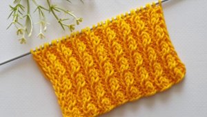 Вертикальные дорожки спицами - Вязание спицами для начинающих