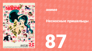 Несносные пришельцы 87 серия (аниме-сериал, 1981)