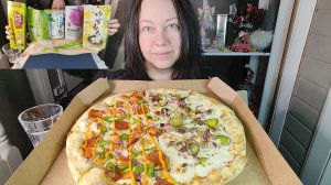 Мукбанг Додо пицца с хреном, аррива, фри, наггетсы + дегустация китайских вкусняшек из Фикс Прайса.