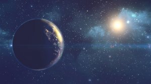 Футаж космос, планета, земля