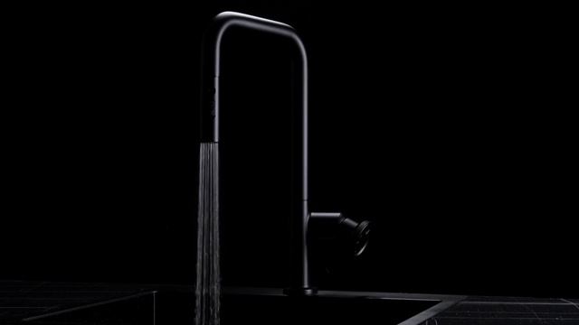 Смеситель для кухни Omoikiri Arita-SB-GB 4994355 с выдвижным изливом, графит