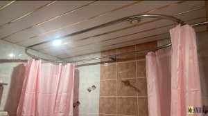 Установка овального карниза для ванны