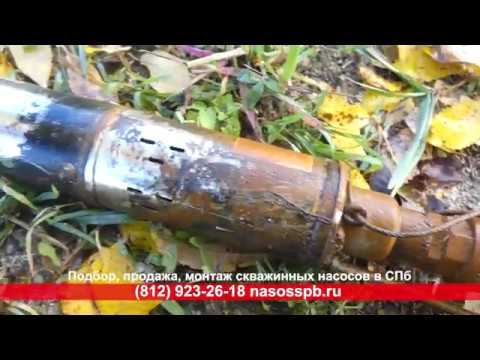 Замена погружного насоса, откачка прокачка воды из скважины насосом после смены оборудования смотреть онлайн