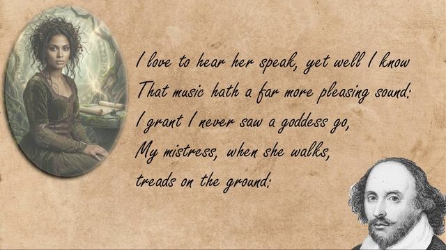 Shakespeare Sonnet 130 музыкальная версия смотреть онлайн