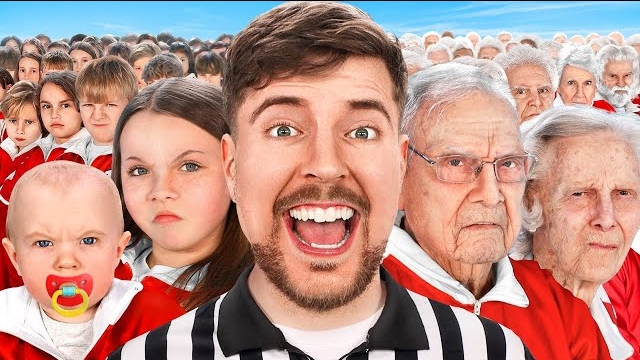 Люди от 1 года до 100 лет борются за $500,000. Мистер Бист смотреть онлайн