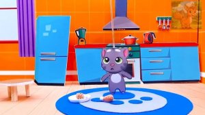 Маленький хомячок и Говорящий Том делят комнату, ссорясь из-за мыльного шарика!