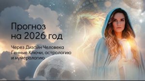 Прогноз на 2026. Через Дизайн Человека, Генные Ключи, астрологию и нумерологию