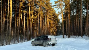 Морозный перегон новой Мазды СХ50 в -36. Еду один из Владивостока в Сибирь. Попал в снежную бурю