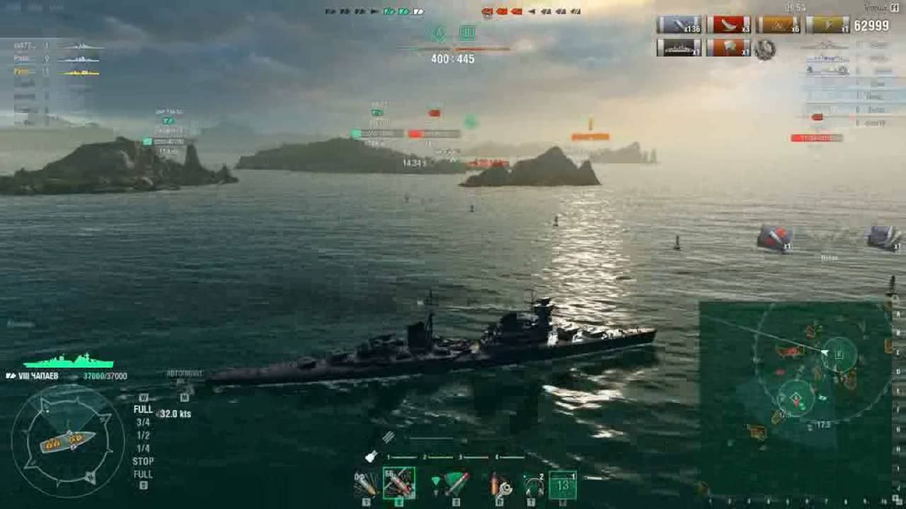 WorldOfWarships 2016 10 19 Чапаев Ранги Затащил