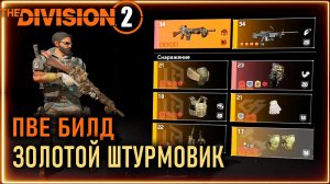Золотой штурмовик ⚡ Стрега, Толсторог, Эльма и другие ШВ ⚡ Division 2 ПВЕ билд