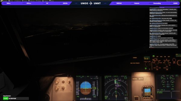 MSFS2024 Fenix simulations A320-214 SL, SBI5342, Omsk(UNOO) - Novosibirsk(UNNT)