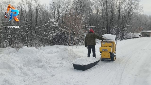 Думпер Rippa RD06. Уборка снега.