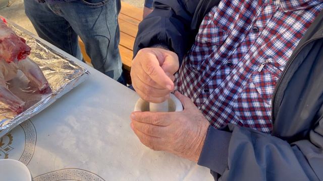 Ягнёнок в самодельной печи!