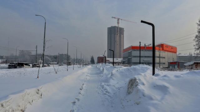 По ул. Сибиряков Гвардейцев к строящемуся жк Наследие.Кемерово