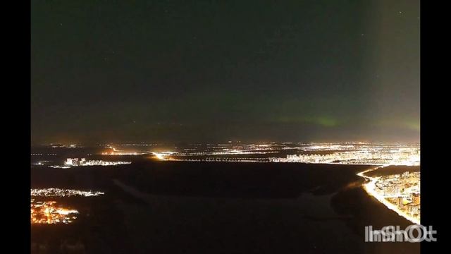 Северное сияние с МКС 💫✨💫🌬️