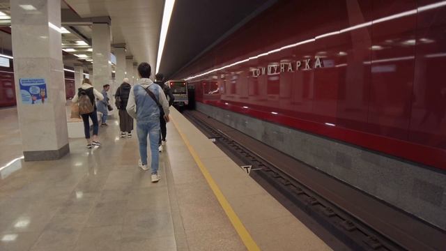 4K.Moscow Metro Station Kommunarka (Sokolnicheskaya Line)