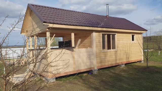Новгородские бани из Пестово - строительство бань на заказ из профилированного бруса под ключ смотреть онлайн
